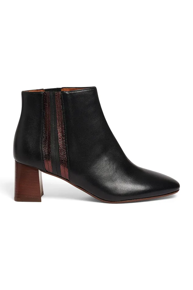 Women Shoes Paloula Noir Bottines Cuir Nappa Noir Des Petits Hauts Shoes and Socks