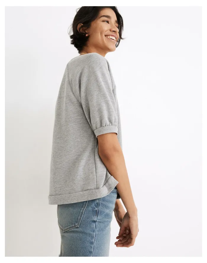 Women Short Sleeve Sweatshirt Hthr Seal Madewell Sweatshirts and Sweatpants Women Short Sleeve Sweatshirt Hthr Seal Madewell Sweatshirts and Sweatpants
