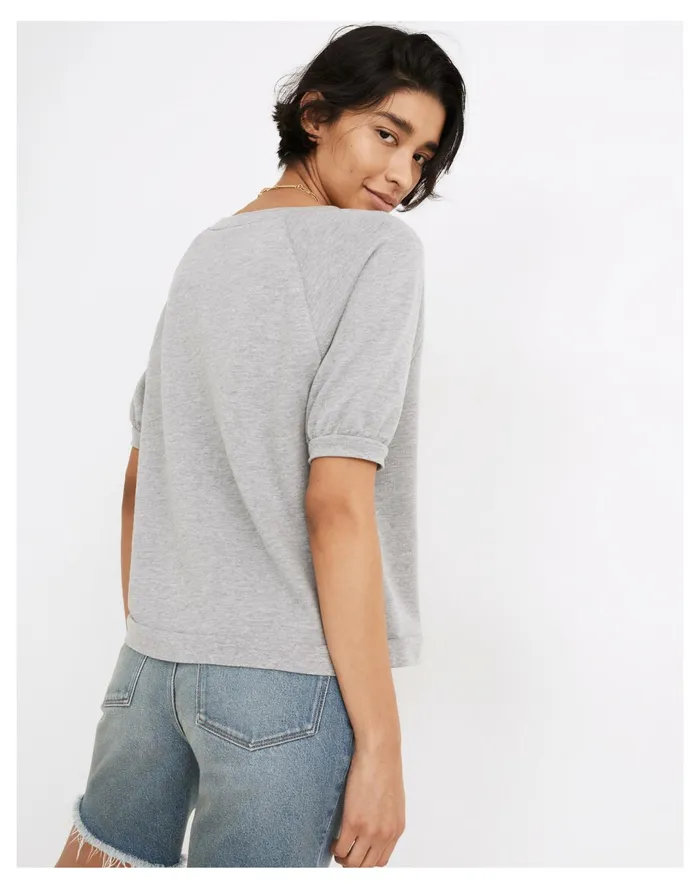 Women Short Sleeve Sweatshirt Hthr Seal Madewell Sweatshirts and Sweatpants Women Short Sleeve Sweatshirt Hthr Seal Madewell Sweatshirts and Sweatpants