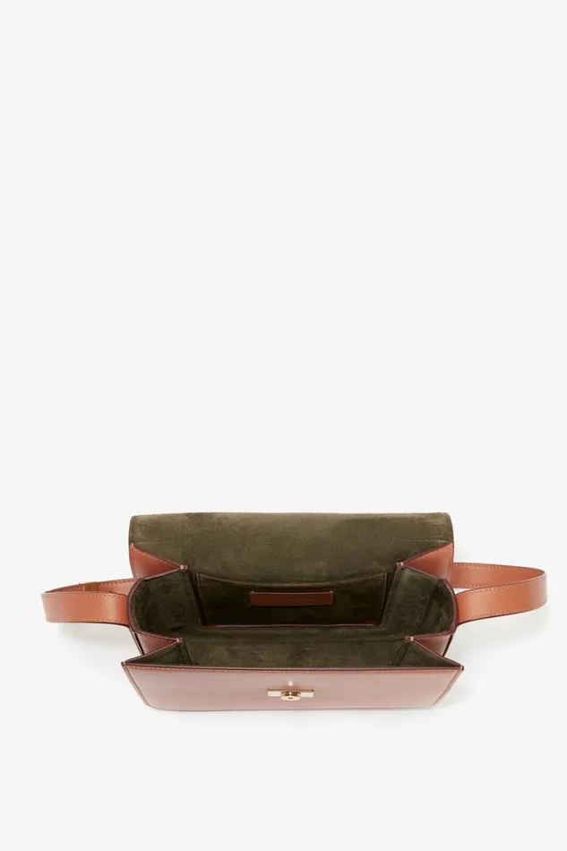 Women Shoulder Bags Victoria Beckham Chain Shoulder Bag In Tan Leather
