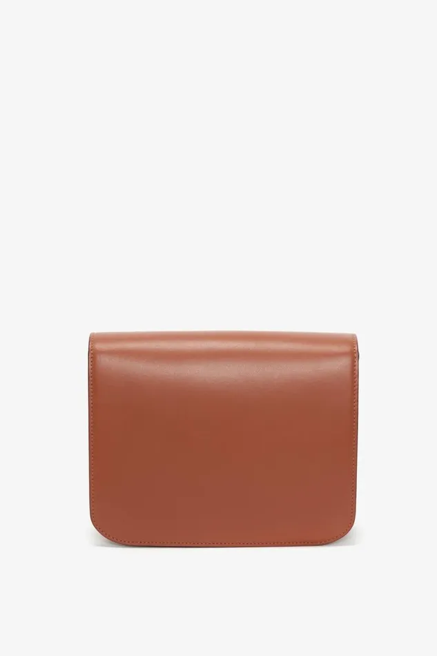 Women Shoulder Bags Victoria Beckham Chain Shoulder Bag In Tan Leather