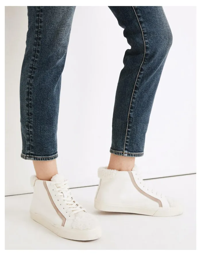 Women Sidewalk High Top Sneakers In Leather Ashen Silver Multi Madewell Sneakers Women Sidewalk High Top Sneakers In Leather Ashen Silver Multi Madewell Sneakers