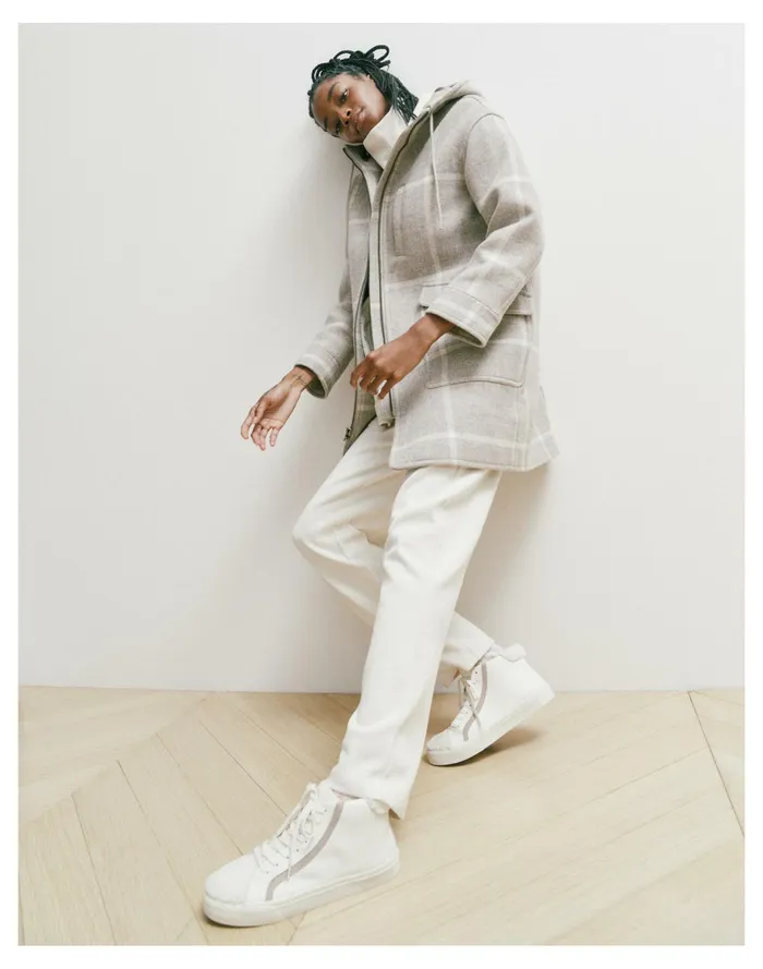 Women Sidewalk High Top Sneakers In Leather Ashen Silver Multi Madewell Sneakers Women Sidewalk High Top Sneakers In Leather Ashen Silver Multi Madewell Sneakers