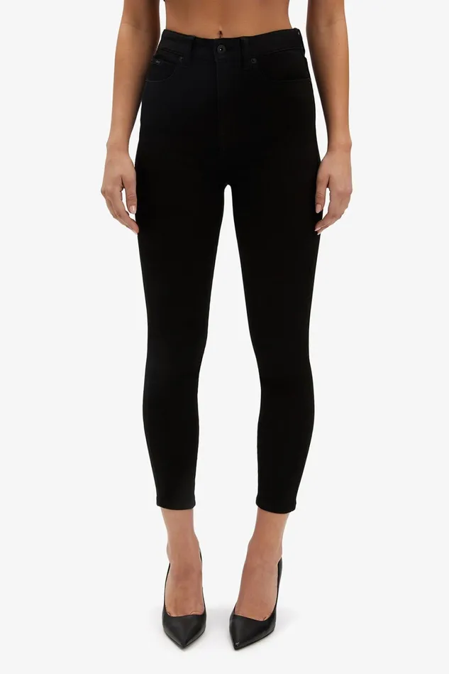 Women Skinny Jeans Bardot Khloe Hi Crop Jeans In Black Black