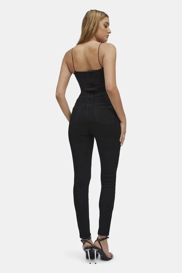 Women Skinny Jeans Bardot Khloe Hi Jeans In Black Black Women Skinny Jeans Bardot Khloe Hi Jeans In Black Black