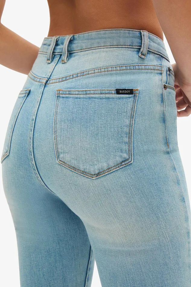 Women Skinny Jeans Bardot Khloe Super High Tall Jeans In Mid Blue Mid Blue