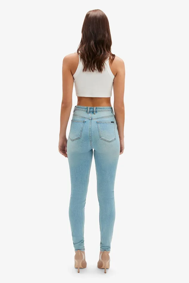 Women Skinny Jeans Bardot Khloe Super High Tall Jeans In Mid Blue Mid Blue