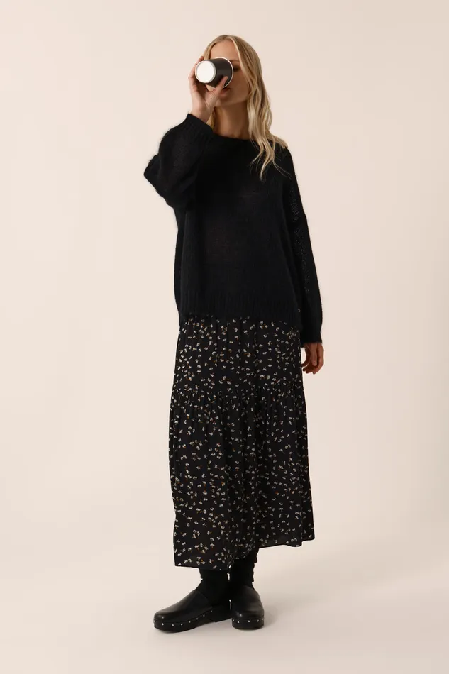 Women Skirt Valana Flit Jupe Viscose Multicolore Des Petits Hauts Dresses and Skirts