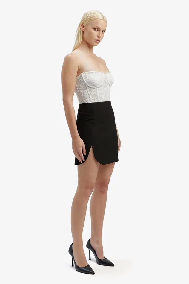 Women Skirts Bardot Rome Mini Skirt In Black Black Women Skirts Bardot Rome Mini Skirt In Black Black