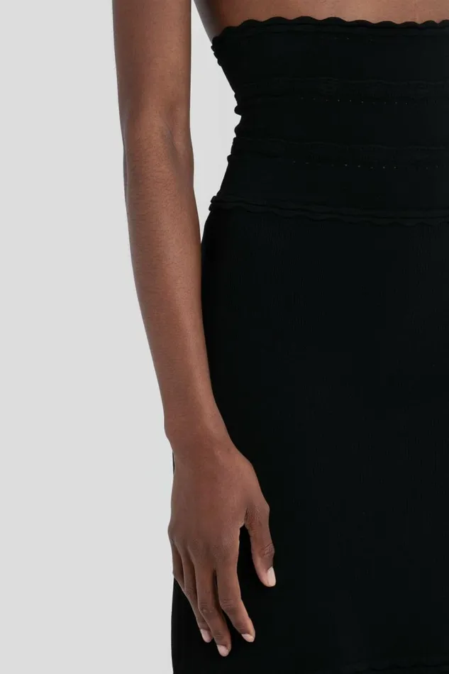 Women Skirts Victoria Beckham Flared Stretch Knit Skirt In Black