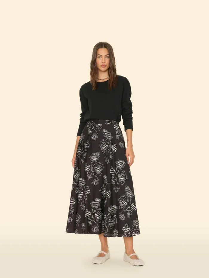 Women Skirts Xirena Black Pom Satine Skirt