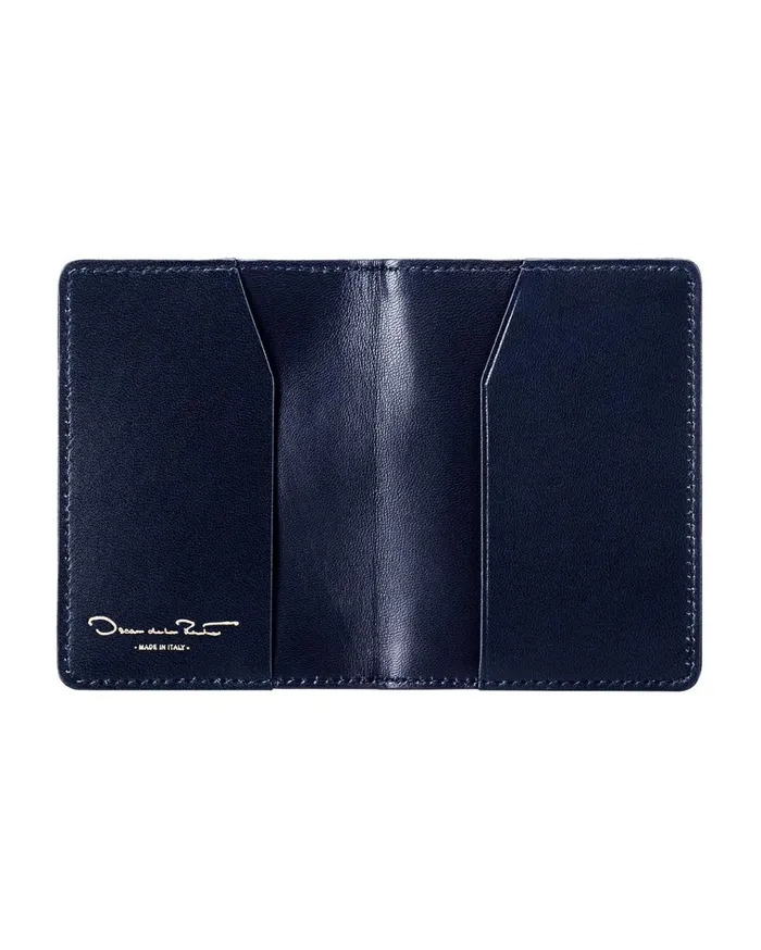 Women Small Leather Goods Oscar De La Renta Navy Card Case Navy Women Small Leather Goods Oscar De La Renta Navy Card Case Navy