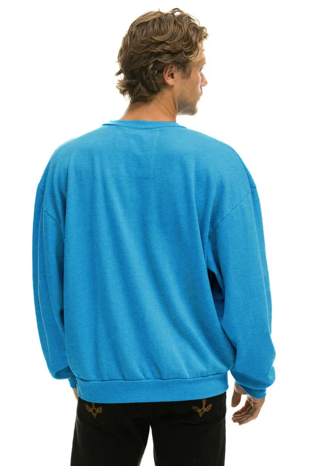 Women SMILEY 2 RELAXED SWEATSHIRT 8211 OCEAN Aviator Nation UnisexCrewSweatshirt Women SMILEY 2 RELAXED SWEATSHIRT 8211 OCEAN Aviator Nation UnisexCrewSweatshirt