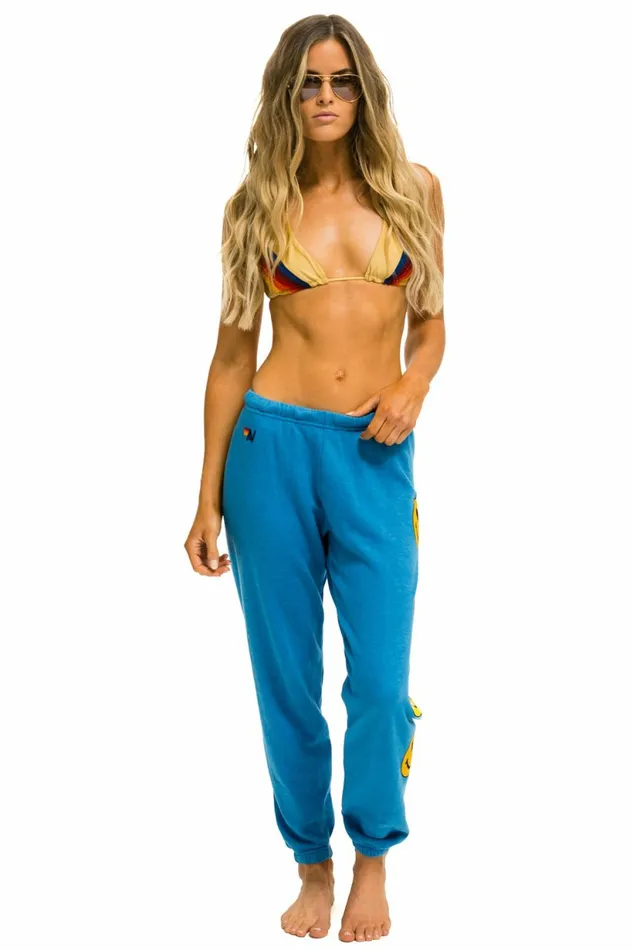 Women SMILEY 2 SWEATPANTS 8211 OCEAN Aviator Nation Sweatpants Women SMILEY 2 SWEATPANTS 8211 OCEAN Aviator Nation Sweatpants
