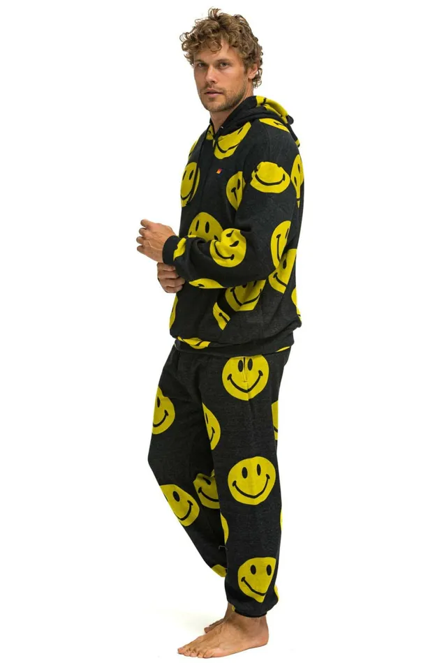 Women SMILEY REPEAT RELAXED PULLOVER HOODIE 8211 BLACK Aviator Nation Hoodies Women SMILEY REPEAT RELAXED PULLOVER HOODIE 8211 BLACK Aviator Nation Hoodies