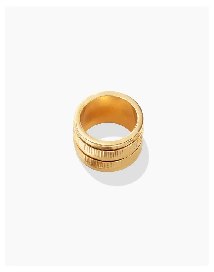 Women SOKO Meta Spinner Ring Gold Madewell Rings