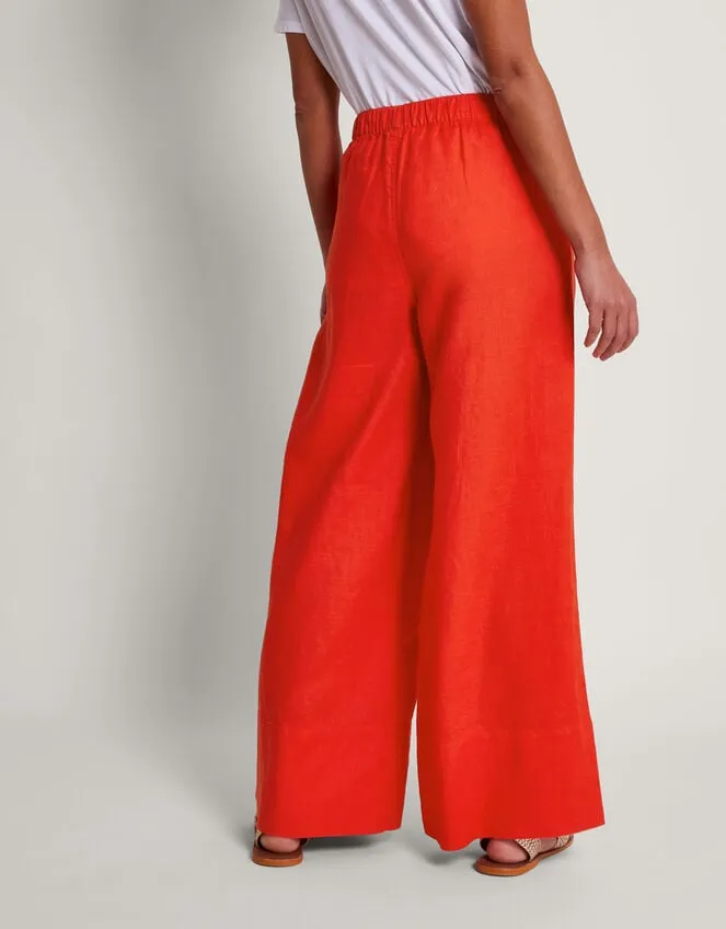 Women Solene Wide Leg Trousers Orange Monsoon Casualwear