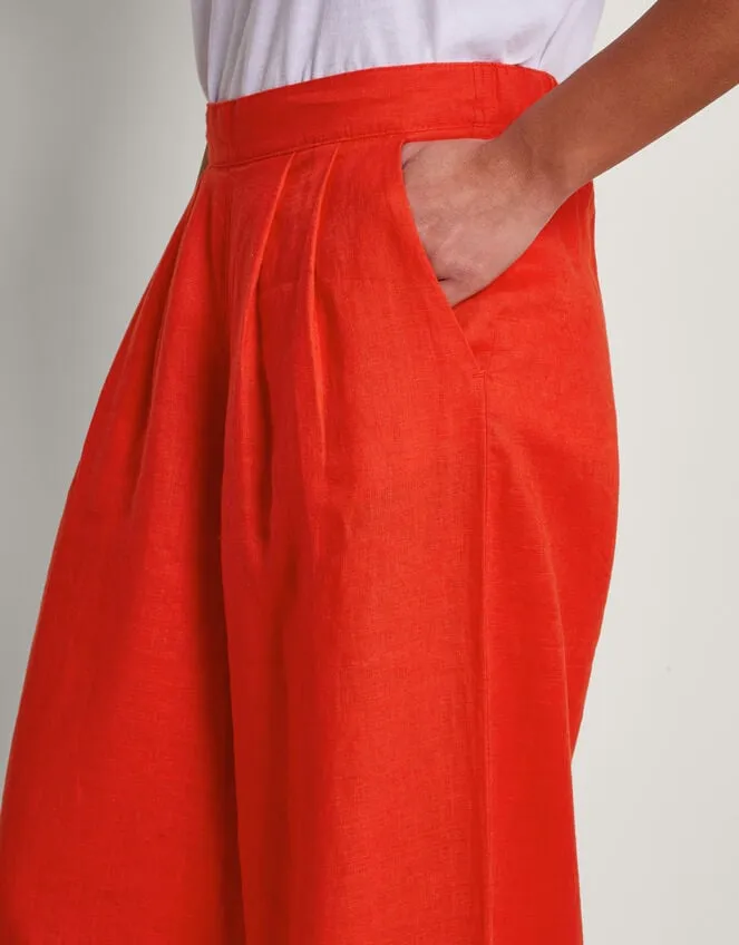 Women Solene Wide Leg Trousers Orange Monsoon Casualwear