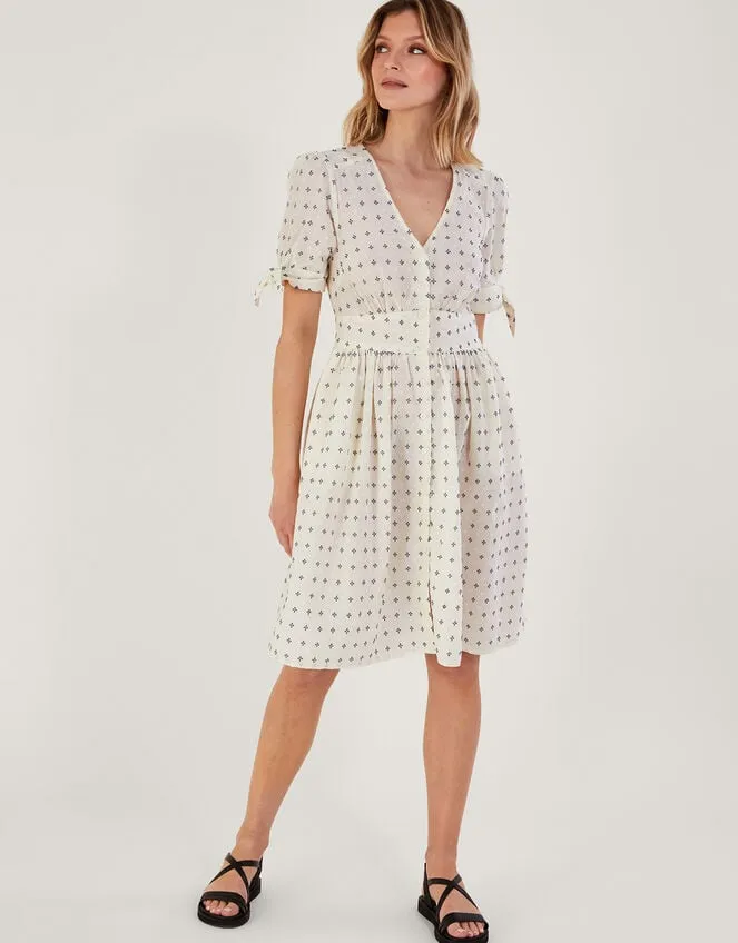 Women Spot Short Dress White Monsoon Dresses