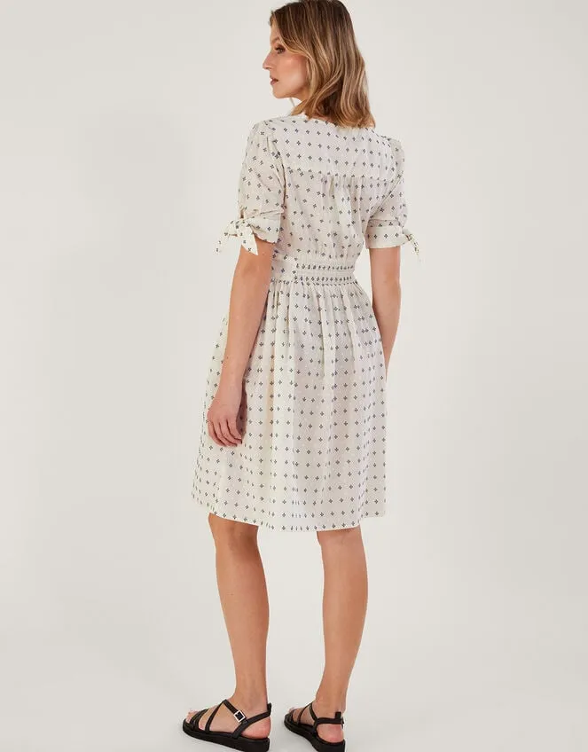 Women Spot Short Dress White Monsoon Dresses