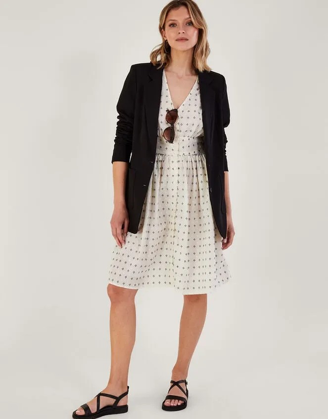 Women Spot Short Dress White Monsoon Dresses