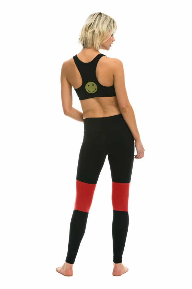 Women SPRINTER FULL LENGTH LEGGINGS 8211 BLACK RED Aviator Nation Leggings Women SPRINTER FULL LENGTH LEGGINGS 8211 BLACK RED Aviator Nation Leggings
