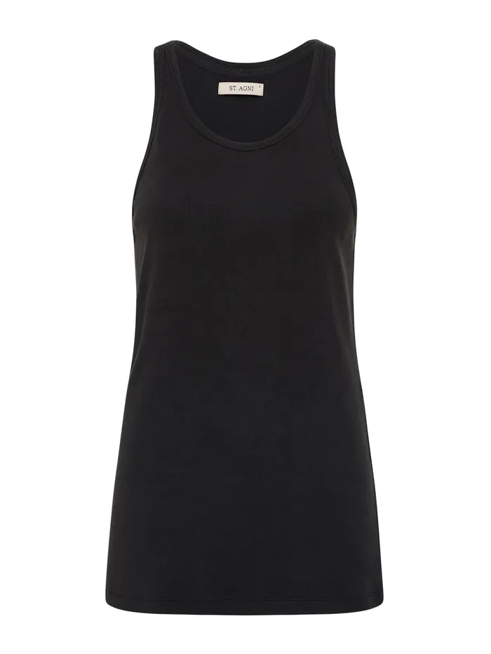 Women St Agni 8211 Organic Cotton Everyday Tank In Black The UNDONE Maternity