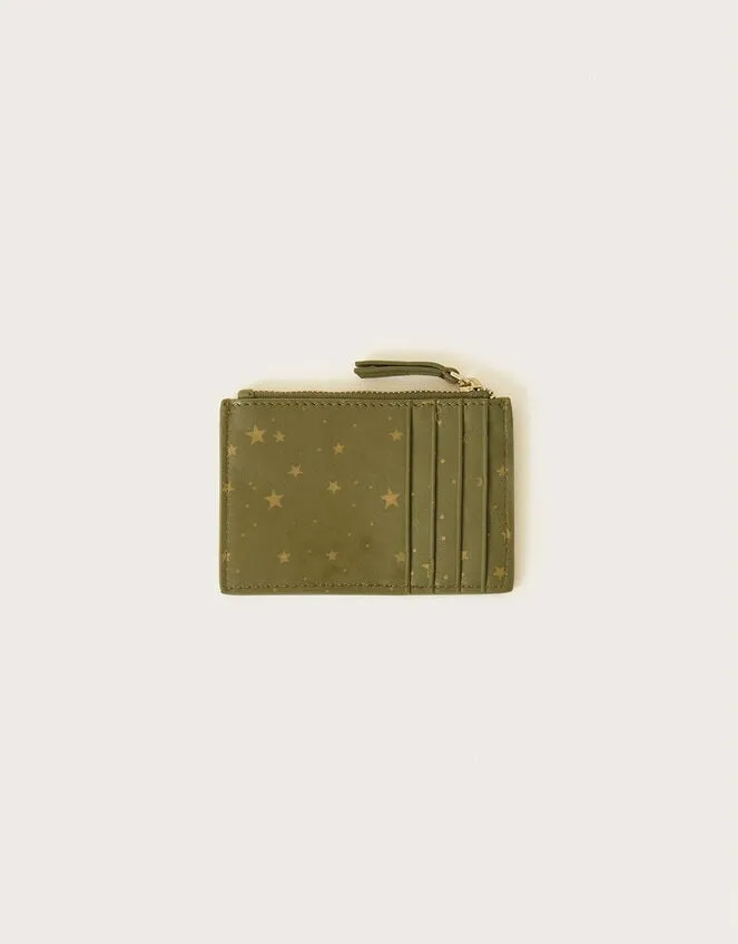 Women Star Scallop Leather Card Holder Monsoon Bags and Purses
