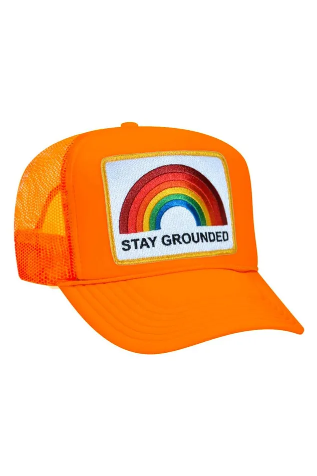 Women STAY GROUNDED TRUCKER HAT Aviator Nation TruckerHats Women STAY GROUNDED TRUCKER HAT Aviator Nation TruckerHats
