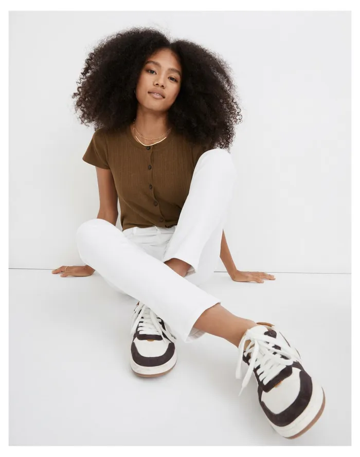 Women Stovepipe Jeans In Pure White Pure White Madewell Jeans