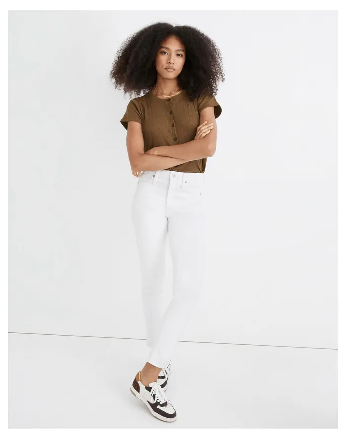 Women Stovepipe Jeans In Pure White Pure White Madewell Jeans Women Stovepipe Jeans In Pure White Pure White Madewell Jeans