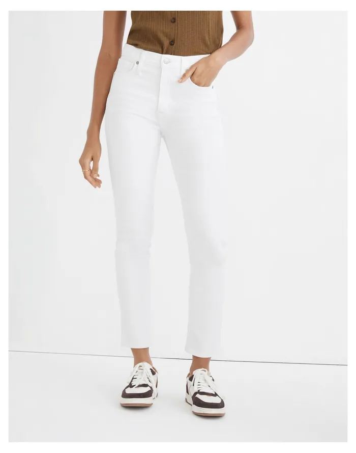 Women Stovepipe Jeans In Pure White Pure White Madewell Jeans Women Stovepipe Jeans In Pure White Pure White Madewell Jeans