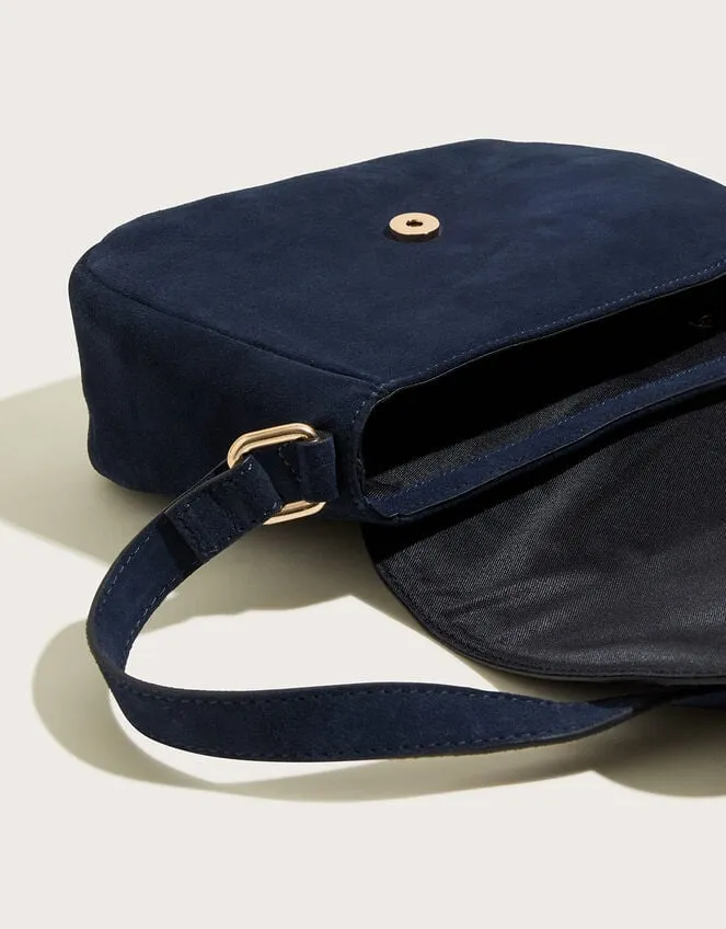 Women Suede Saddle Hoop CrossBody Bag Monsoon Bags and Purses