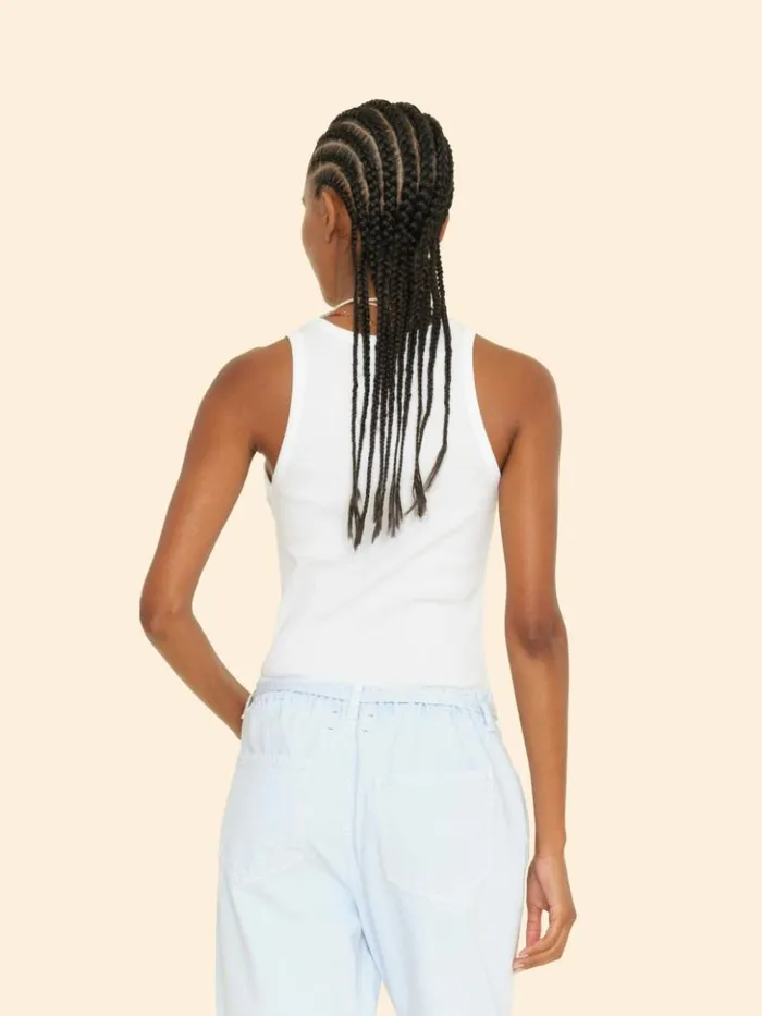 Women Sweats and Tees Xirena White Arynn Fine Rib Tank Top