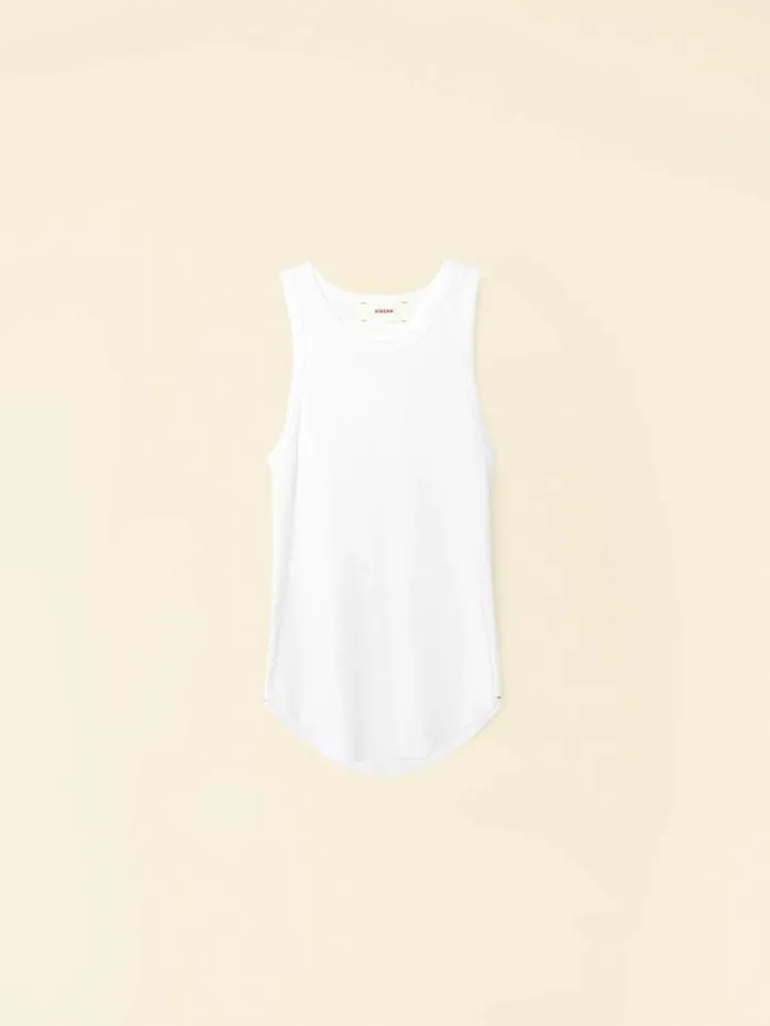 Women Sweats and Tees Xirena White Arynn Fine Rib Tank Top