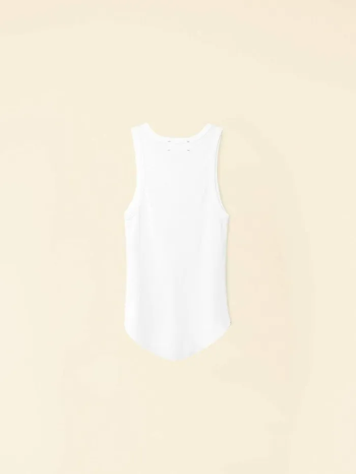 Women Sweats and Tees Xirena White Arynn Fine Rib Tank Top