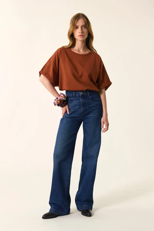 Women TShirt Haricia Ecureuil TShirt Coton Marron Des Petits Hauts TShirts and Sweatshirts