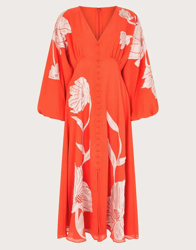 Women Talia Tea Dress Orange Monsoon Dresses