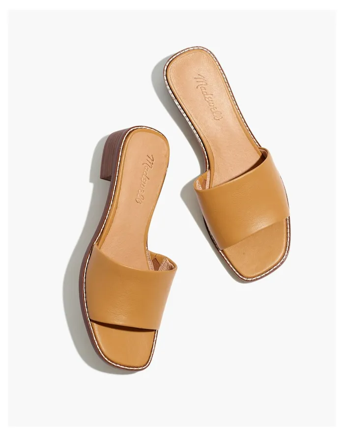 Women The Cassady Mule In Leather Desert Camel Madewell Sandals