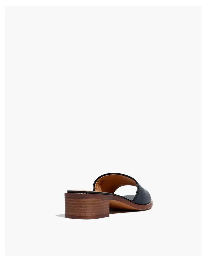 Women The Cassady Mule In Leather True Black Madewell Sandals Women The Cassady Mule In Leather True Black Madewell Sandals