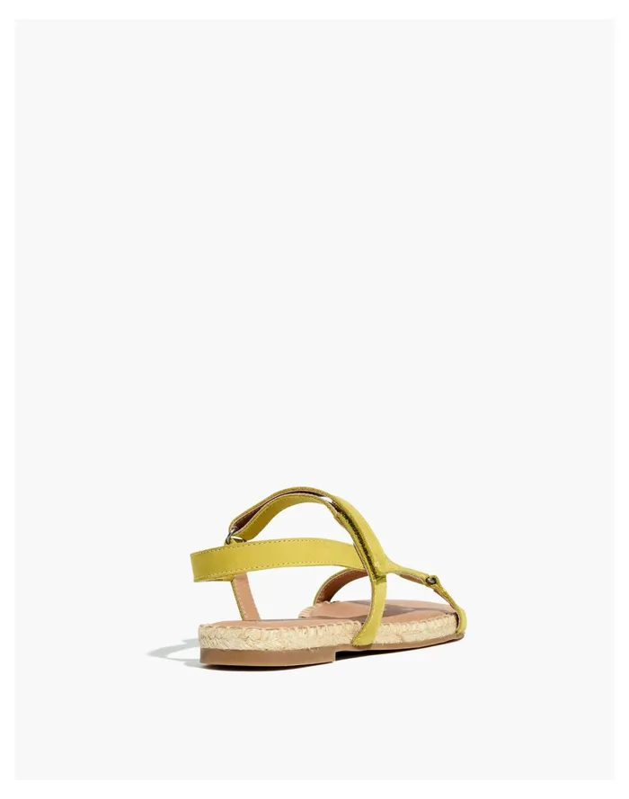 Women The Hallie Espadrille Sandal In Nubuck Leather Gilded Chartreuse Madewell Sandals Women The Hallie Espadrille Sandal In Nubuck Leather Gilded Chartreuse Madewell Sandals