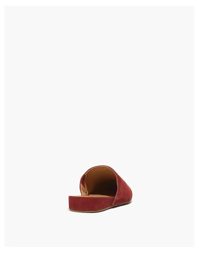 Women The Kasey Mule In Suede Rusted Burgundy Madewell Flats Women The Kasey Mule In Suede Rusted Burgundy Madewell Flats
