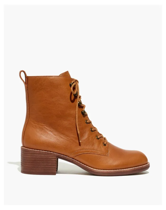 Women The Patti Lace Up Boot English Saddle Madewell Boots Women The Patti Lace Up Boot English Saddle Madewell Boots