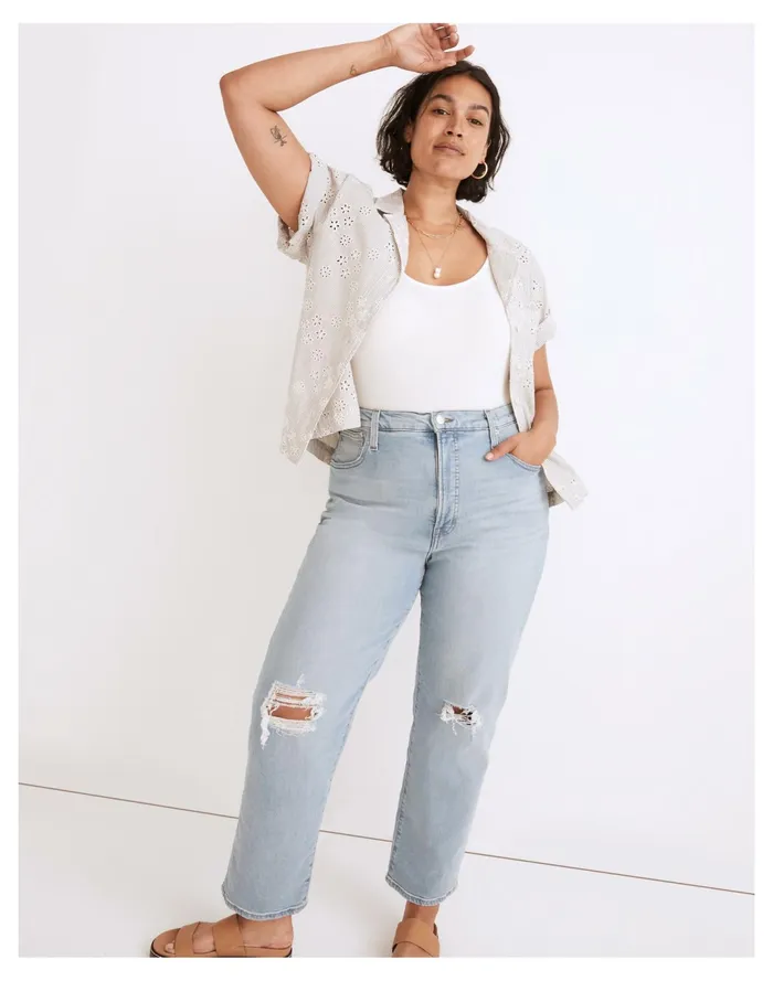 Women The Perfect Vintage Straight Jean In Danby Wash Danby Wash Madewell Jeans