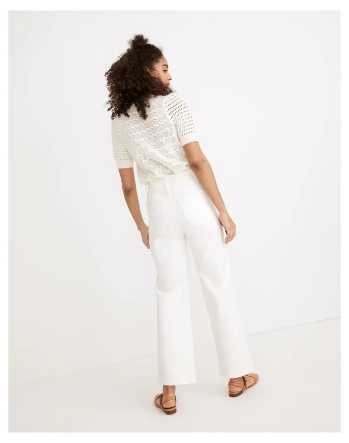 Women The Perfect Vintage Wide Leg Crop Jean In Tile White Tile White Madewell Jeans Women The Perfect Vintage Wide Leg Crop Jean In Tile White Tile White Madewell Jeans