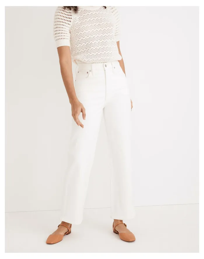 Women The Perfect Vintage Wide Leg Crop Jean In Tile White Tile White Madewell Jeans Women The Perfect Vintage Wide Leg Crop Jean In Tile White Tile White Madewell Jeans