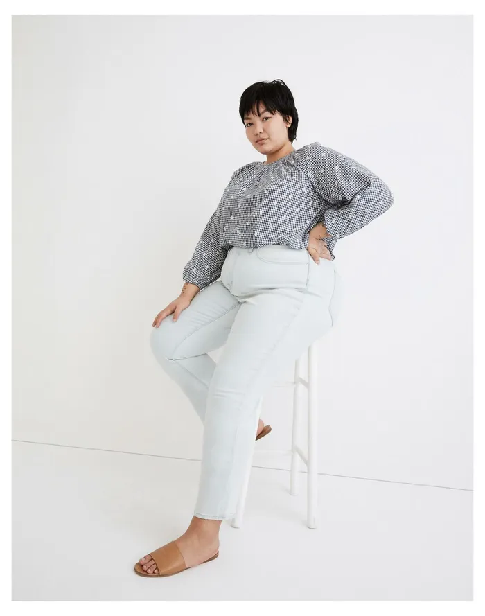 Women The Plus Momjean In Bloomfield Wash Bloomfield Wash Madewell Jeans