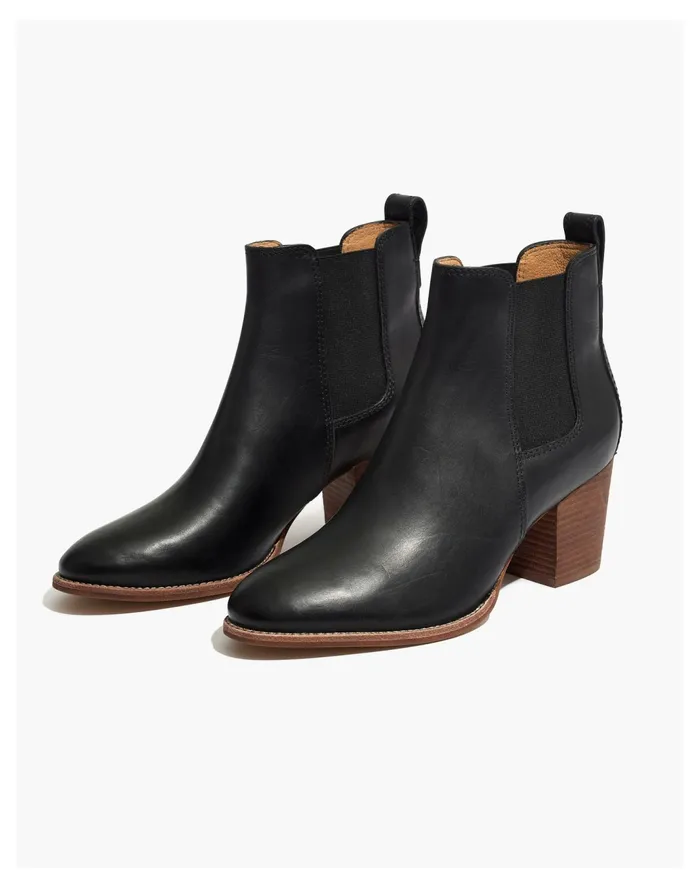 Women The Regan Boot True Black Madewell Boots