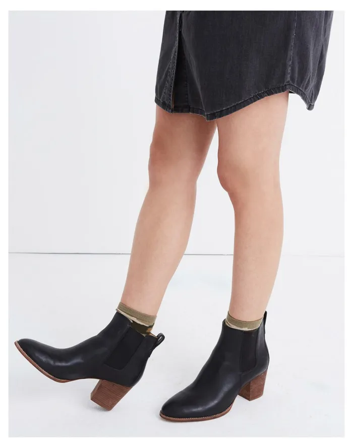 Women The Regan Boot True Black Madewell Boots Women The Regan Boot True Black Madewell Boots
