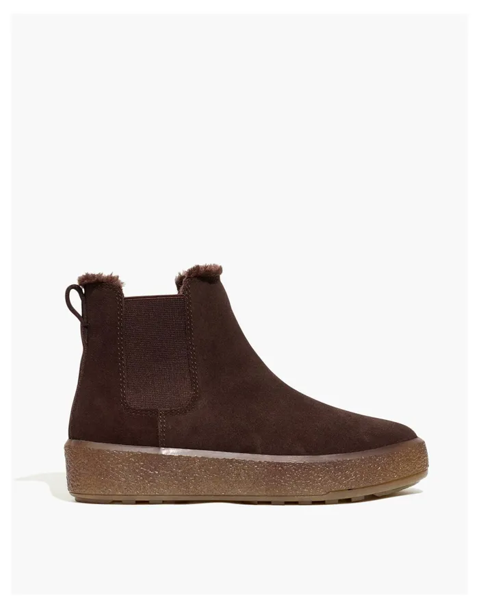 Women The Toasty Chelsea Boot Dark Coffee Madewell Boots Women The Toasty Chelsea Boot Dark Coffee Madewell Boots